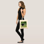Tote Bag Ours avec des pissenlits (Devant (modèle))