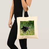 Tote Bag Ours avec des pissenlits (Devant (produit))