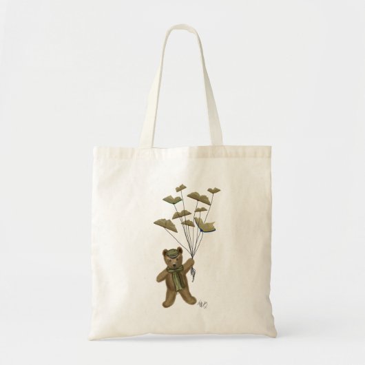Tote Bag Ours avec papillons du livre (Devant)