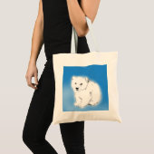 Tote Bag Ours blanc (Devant (produit))