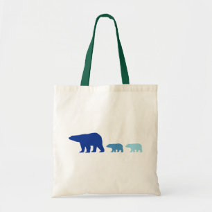 Tote Bag Ours bleu polaire