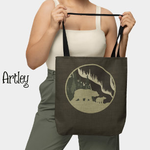 Tote Bag Ours Brown naturels Scène extérieure Lumières du N