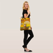 Tote Bag Ours Brun Coucher de Soleil