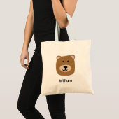 Tote Bag Ours brun mou (Devant (produit))