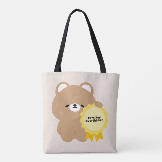 Tote Bag Ours brun surpenseur certifié (Dos)