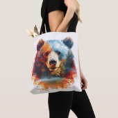 Tote Bag Ours dans une forêt d'automne (De près)