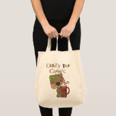 Tote Bag Ours de fille fou pour le cacao (Devant (produit))