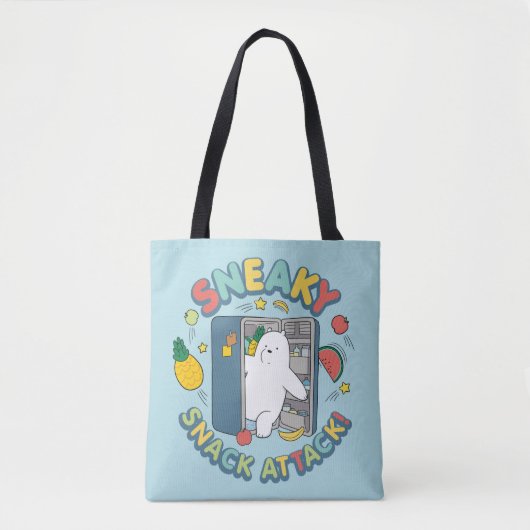 Tote Bag Ours De Glace - Attaque Snack Sneaky! (Devant)