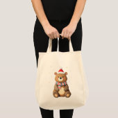 Tote Bag Ours de Noël (Devant (produit))