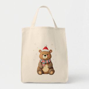 Tote Bag Ours de Noël