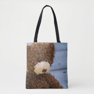 Tote Bag Ours de nounours Brown bouclé