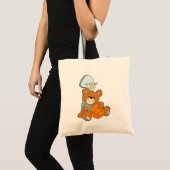 Tote Bag Ours de nounours de basket-ball (Devant (produit))
