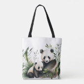 Tote Bag Ours De Panda Avec Cuisine (Dos)