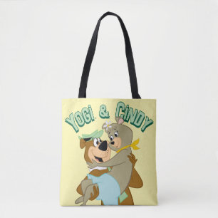 Tote Bag Ours de Yogi portant un ours de Cindy