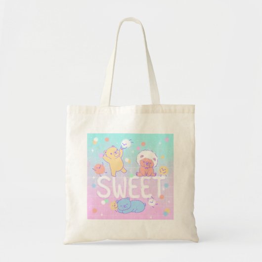 Tote Bag Ours doux avec monstres en luffy (Devant)