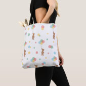 Tote Bag Ours en peluche avec ballons (De près)