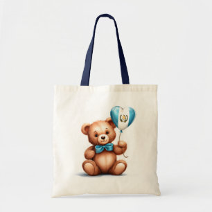 Tote Bag ours en peluche & ballon avec drapeau guatémaltèqu