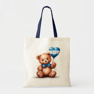 Tote Bag ours en peluche et ballon avec le drapeau hondurie