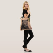 Tote Bag Ours gris CUB (Sur le modèle)