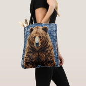 Tote Bag Ours grizzli (De près)