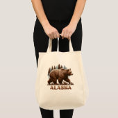 Tote Bag Ours grizzli de l'Alaska (Devant (produit))
