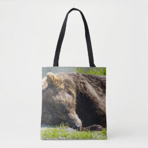 Tote Bag Ours grizzli de l'Alaska couchant