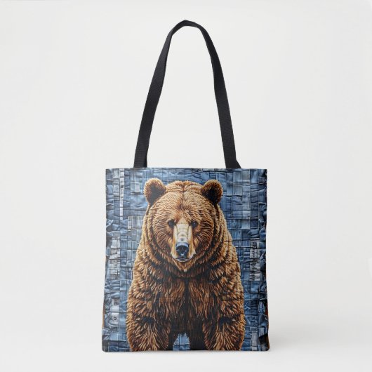 Tote Bag Ours grizzly (Devant)