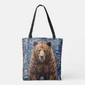 Tote Bag Ours grizzly (Dos)
