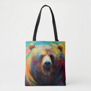 Tote Bag Ours Grizzly Animal Discovery Aventure Nature Pla