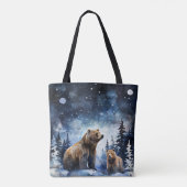 Tote Bag Ours Grizzly et bébé (Dos)