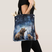 Tote Bag Ours Grizzly et bébé (De près)