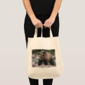 Tote Bag Ours grizzly - Pastels (Devant (produit))