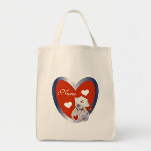 Tote Bag Ours-infirmière avec T-shirts et cadeaux de coeur