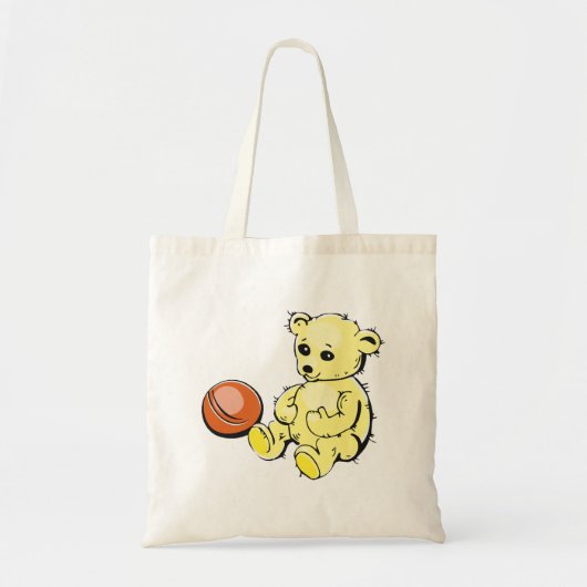 Tote Bag Ours Jaune Teddy (Devant)