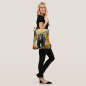 Tote Bag Ours noir de la forêt automne (Sur le modèle)