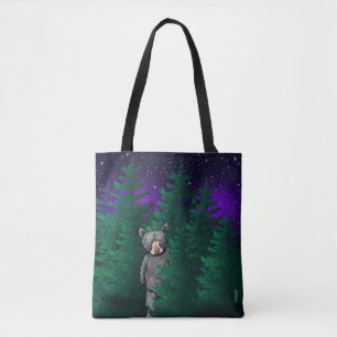 Tote Bag Ours noir KiniArt