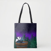 Tote Bag Ours panda au bain   (Devant)