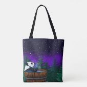 Tote Bag Ours panda au bain   (Dos)
