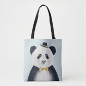 Tote Bag Ours panda d'aquarelle (Devant)