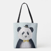 Tote Bag Ours panda d'aquarelle (Dos)