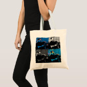Tote Bag Ours Panda Dessin Moderne Multi-panneaux (Devant (produit))