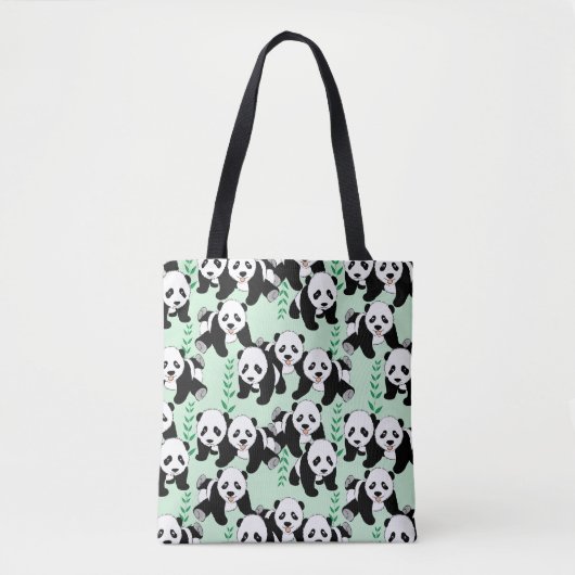Tote Bag Ours panda graphiques (Devant)