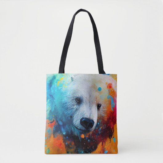 Tote Bag Ours polaire découverte d'animaux Aventure Nature (Devant)