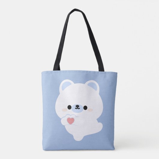 Tote Bag Ours polaire mignon (Dos)