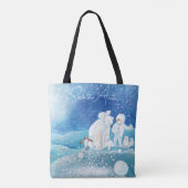Tote Bag Ours polaire, renard, pingouin et bonhomme de neig (Dos)