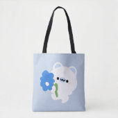 Tote Bag Ours polaire romantique (Devant)