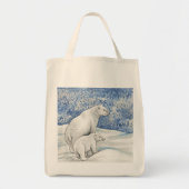 Tote Bag Ours polaires de neige (Devant)