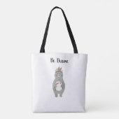 Tote Bag Ours tribal courageux ours (Dos)