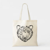 Tote Bag Ours tribal noir et blanc (Dos)