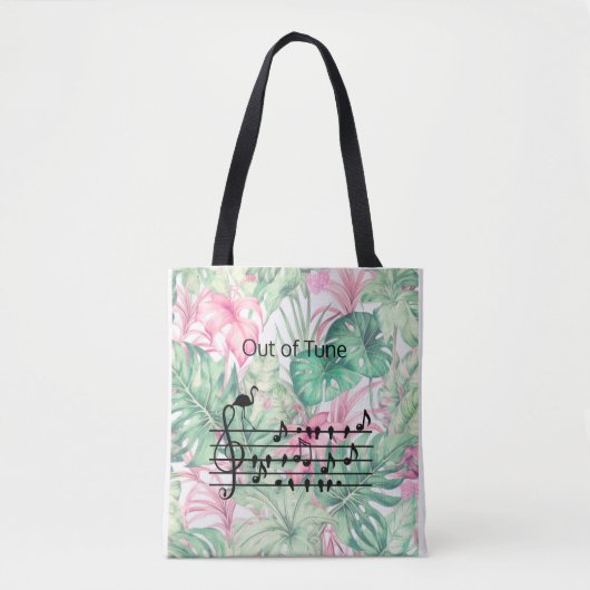 Tote Bag Out of Tune Flamingo (Devant)